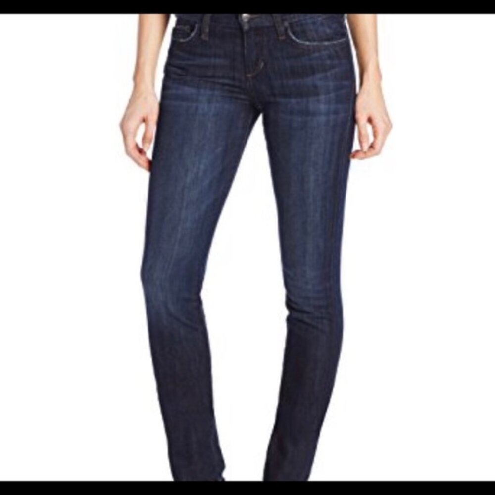 Women's JOE'S Jeans Alia Sz 27 Mid-Rise Straight Leg Dark Indigo Denim NWOT